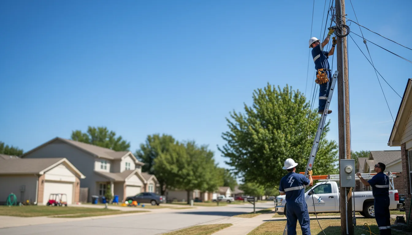 Residential electrician providing installation services in Callands, VA